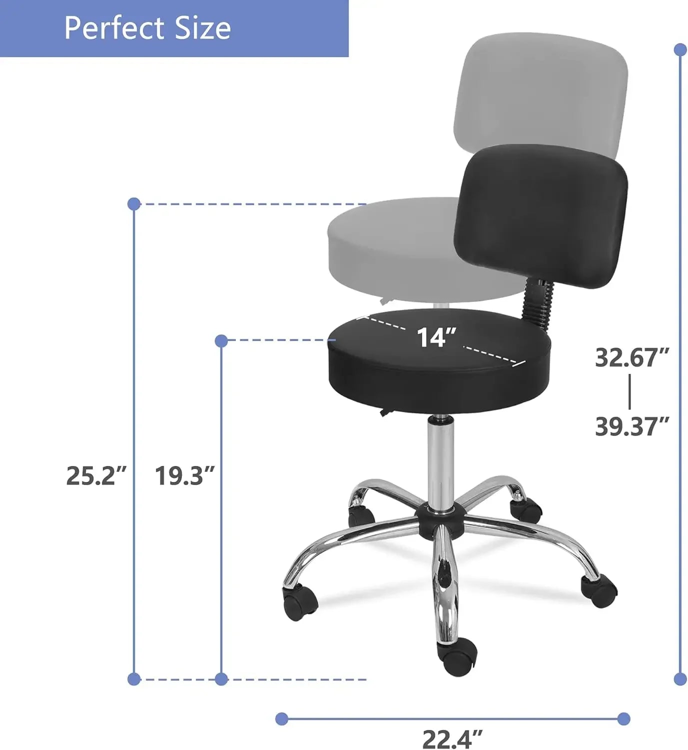 Rolling Stool Chair